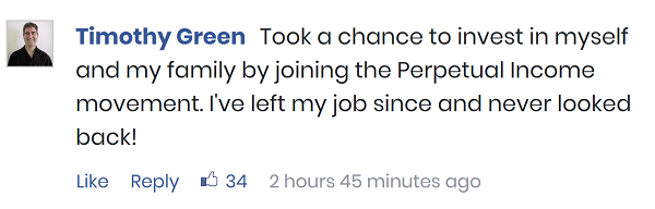 Perpetual Income 365 Review - Facebook Comment Perpetual Income 365 Review - Facebook Comment