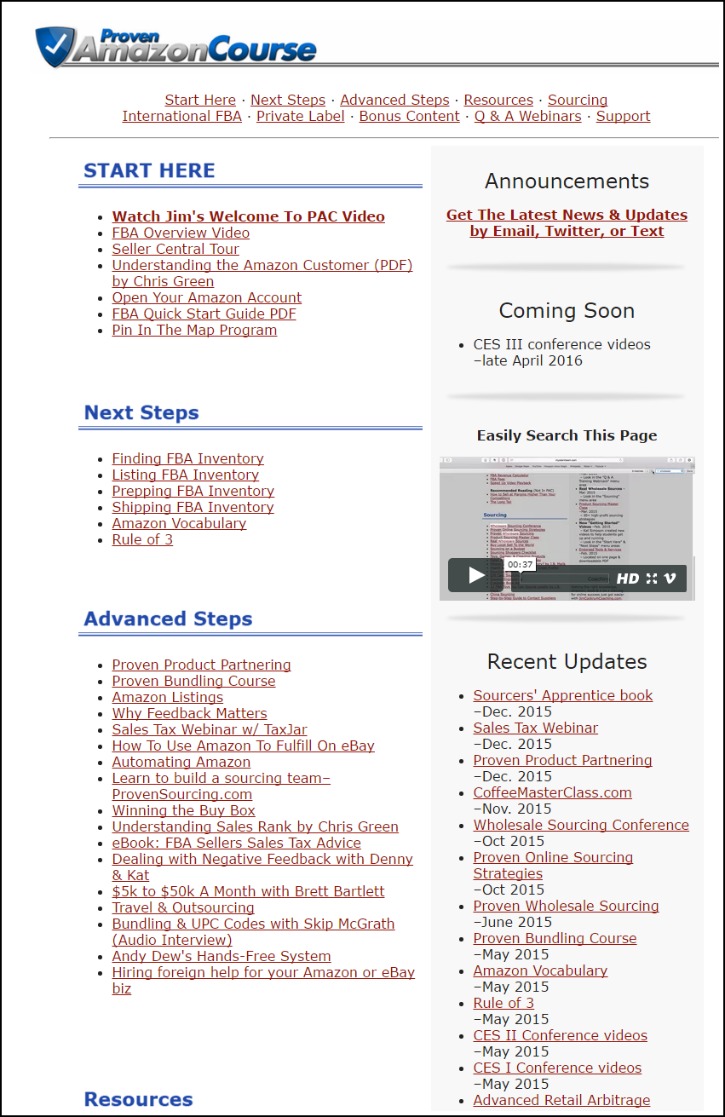 Proven Amazon Course Review - Curriculum Proven Amazon Course Review - Curriculum
