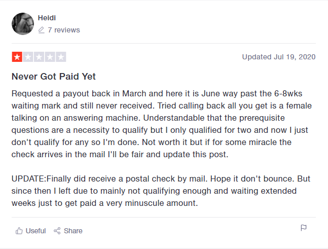 SurveySavvy Review - Negative Review About Not Getting Paid