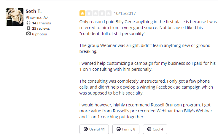 Billy Gene Is Marketing Review - All Fluff, No Filler Part 2 Billy Gene Is Marketing Review - All Fluff, No Filler Part 2