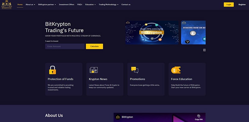 What Is BitKrypton - Landing Page What Is BitKrypton