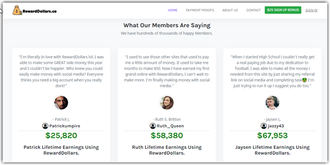 What Is RewardDollars - Fake Testimonials What Is RewardDollars - Fake Testimonials