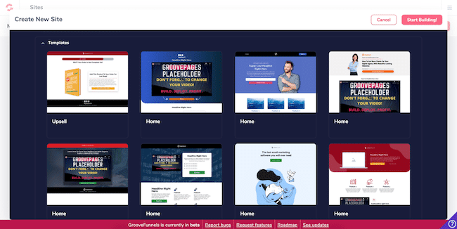 GrooveFunnels Review - Site Templates GrooveFunnels Review - Site Templates
