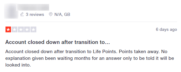 LifePoints Review - Account Shut Down