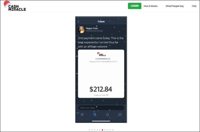 What Is CashMiracle - Payout