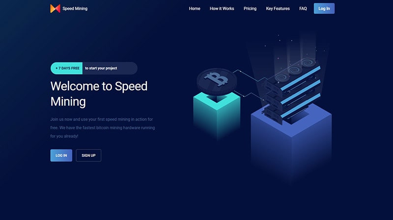 What Is Speed Mining Pro - Landing Page