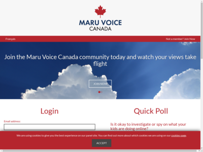 What Is Maru Voice Canada - Landing Page