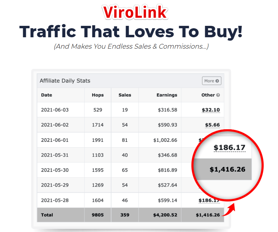 ViroLink Review - Earning
