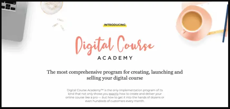 What Is Digital Course Academy - Landing Page